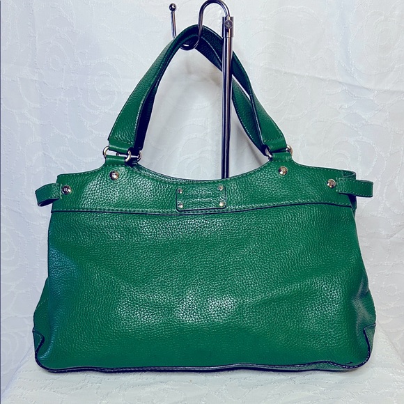 KATE SPADE Southport Avenue Stevie Kelly Green Pebble Leather shoulder Bag. - Picture 1 of 14